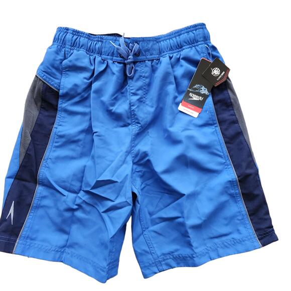 Speedo Mens Cutback Split Volley (Classic Blue, Small) - Picture 1 of 7